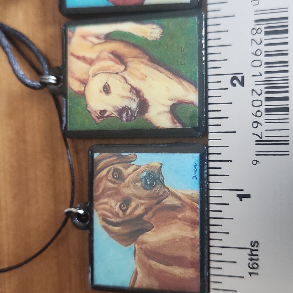 LAST CHANCE Rhodesian Ridgeback dog art pendants - Picture 2 of 3